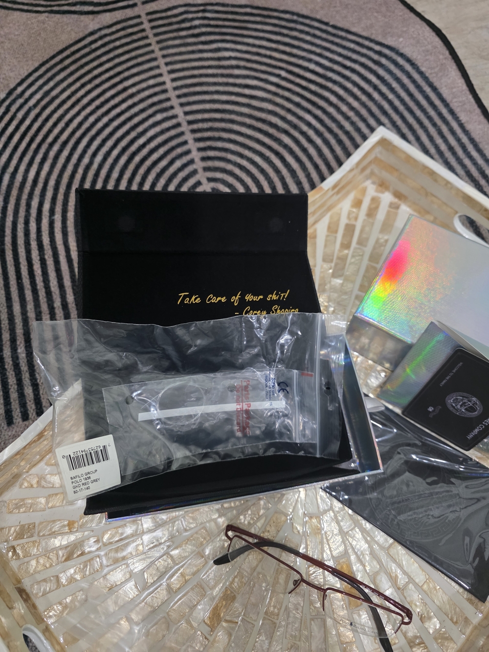 Rectangular Metal Frame Eyeglasses - Picture 2 of 9